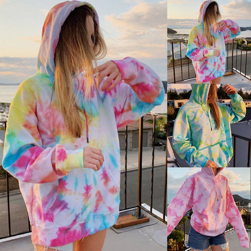 Casual women's hoodie with unique batik design Amarae