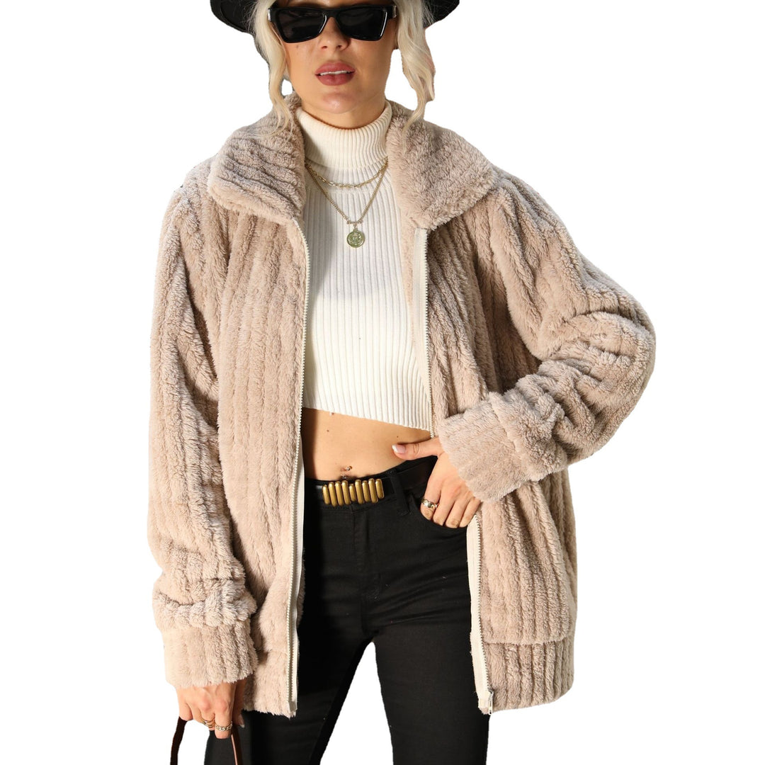 Ladies Chic and Stylish Cozy Fleece Jacket