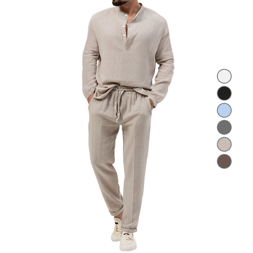 Chic and Stylish Leisure Suit for Men with Patterns