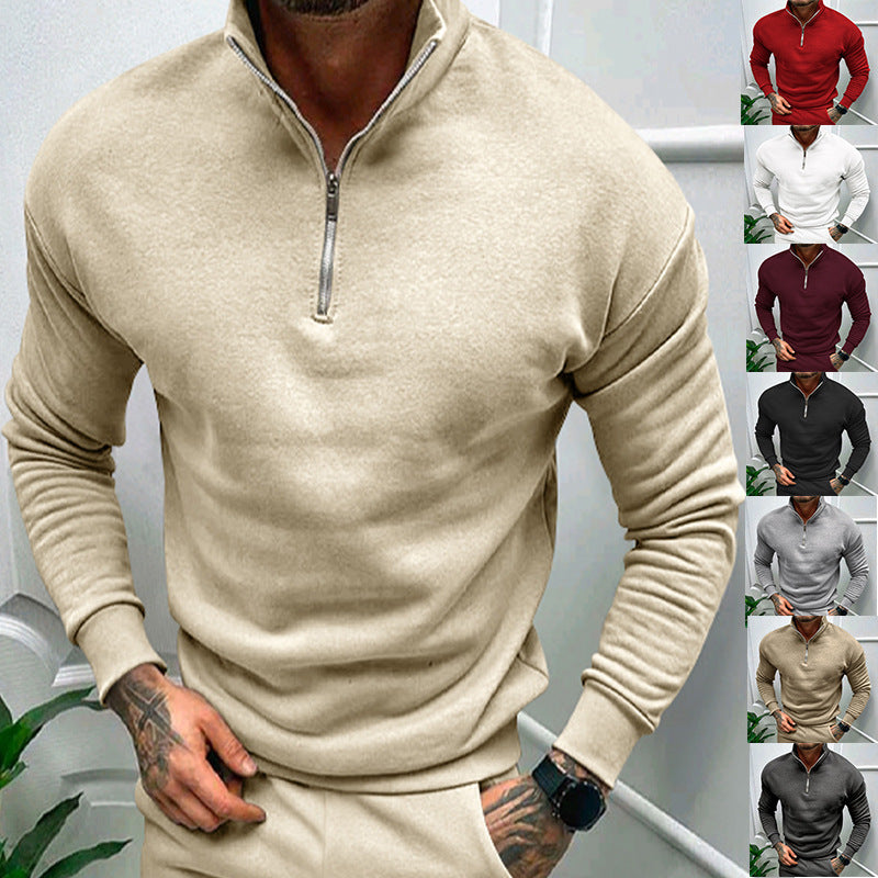 Men's sweatshirt with high collar and zip Amarae