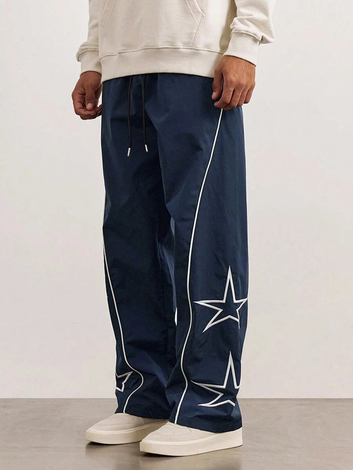 Men's multifunctional casual leisure pants with contrasting side seams Lune London