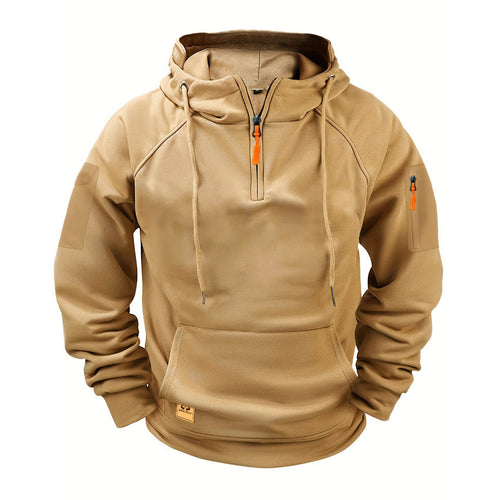 Men's sporty hoodie with practical zipper Amarae