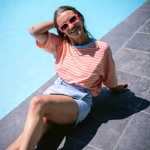 Casual and trendy striped T-shirt for women Amarae