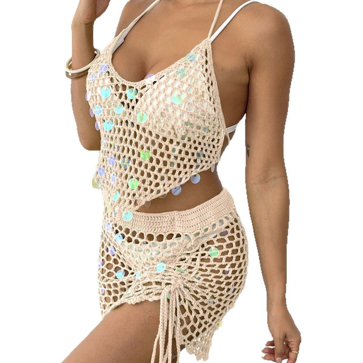 Lune London crochet bikini set with beads for women