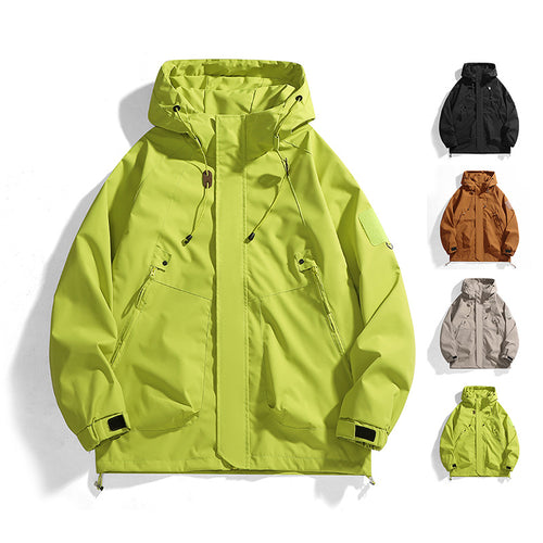 Women's waterproof outdoor jacket with adjustable hood and breathable inserts Amarae