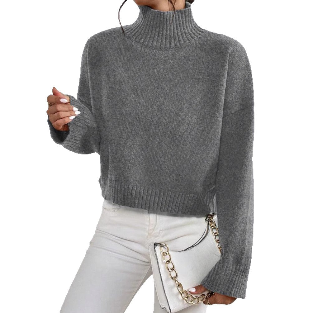 Ladies Fashionable Collar Sweater Made Of Soft Wool Lune London