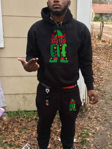 Women's hoodie and jogger pants set with festive Christmas pattern Amarae