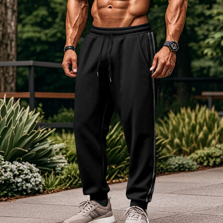 Sporty cargo jogger pants for men with breathable inserts and an elastic waistband Lune London