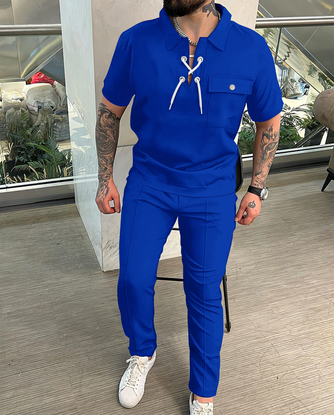 Stylish men's outfit with drawstring details Amarae