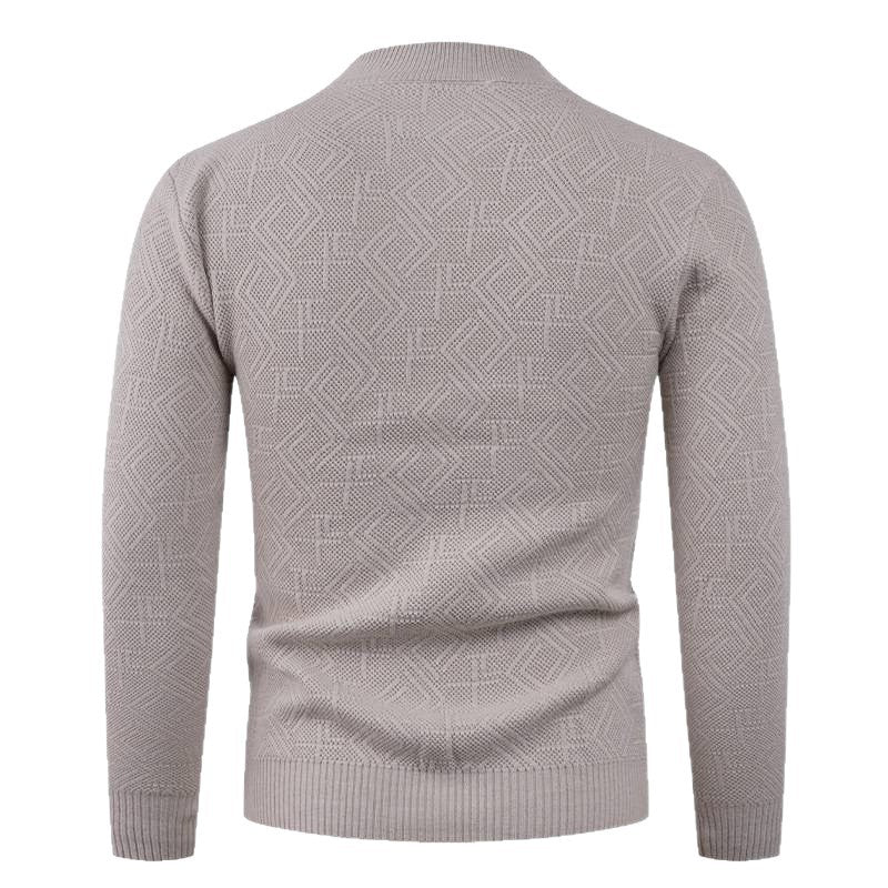 Structured men's sweater with round neck Lune London