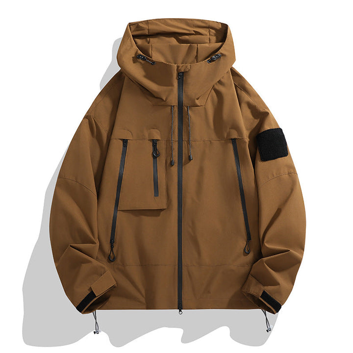 Women's Technical Outdoor Jacket with Adjustable Hood System and Multifunctional Pockets Amarae