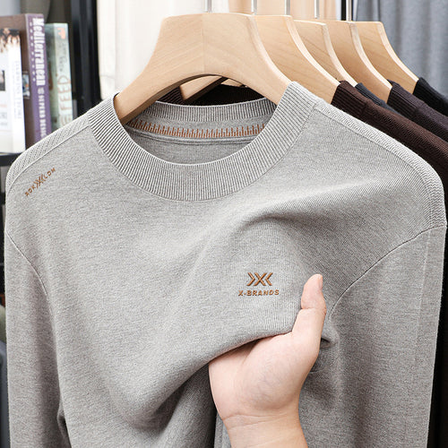 High-quality cotton round neck sweater for men Amarae