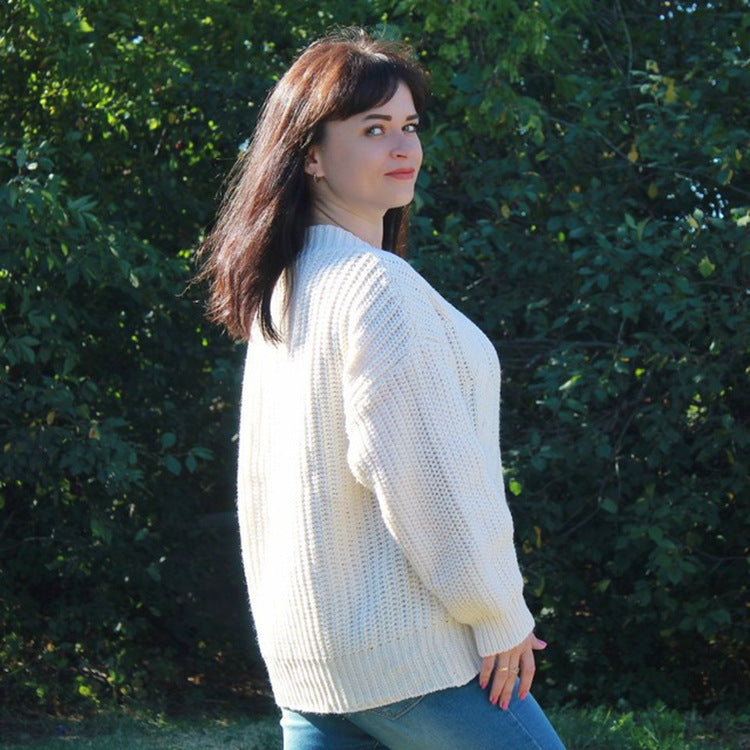 Ladies Chunky Knit Cardigan with Chic Button Detail and Style