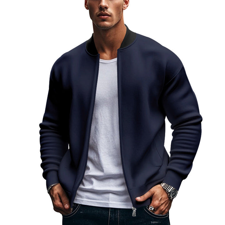 Men's Sporty Bomber Jacket with High Collar Lune London
