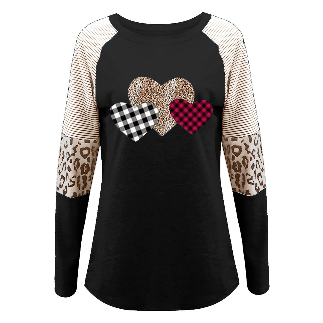 Long sleeve shirt for women with heart-shaped patterns and trendy patterns Lune London