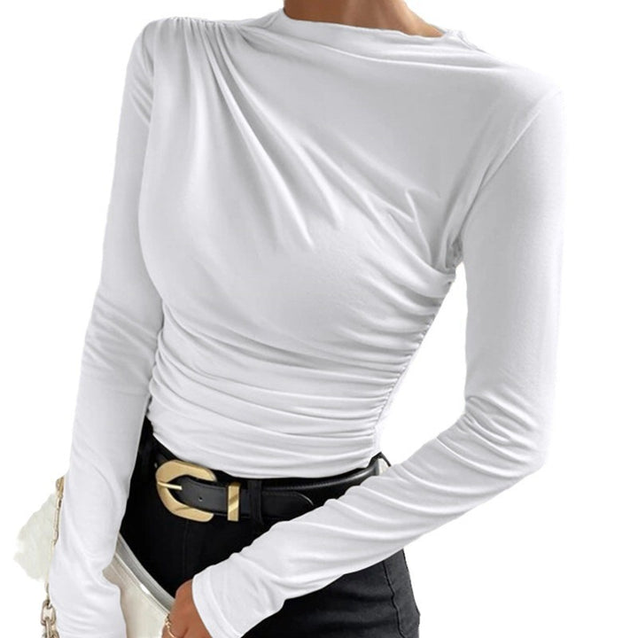Long sleeve shirt for women with a refined draped design Lune London