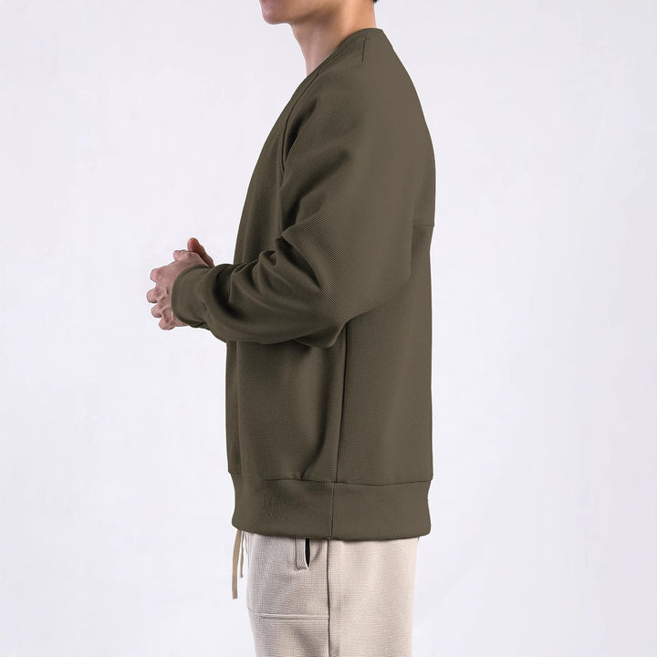 Sporty sweatshirt for women with innovative textures and a relaxed fit Lune London