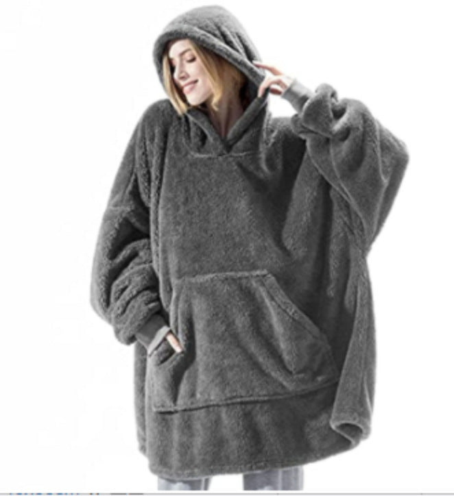 Ladies Oversized Cozy Fleece Hoodie with Practical Pockets Amarae