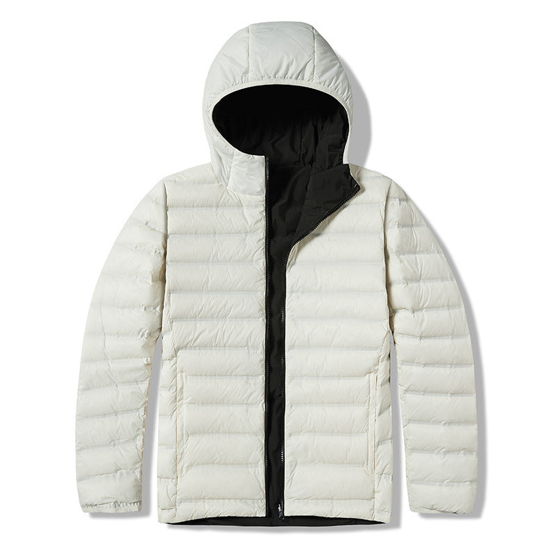 Men's ultra-light padded hooded jacket with compact packing size and wind-resistant surface Amarae