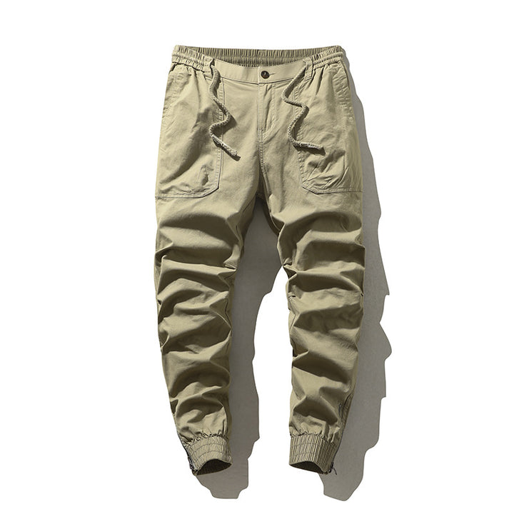 Men's cargo pants with elastic waistband Lune London