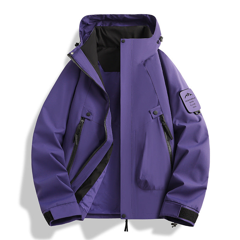 Men's Two-in-One Weather Protection Jacket with Removable Padded Vest and Adjustable Hood Amarae