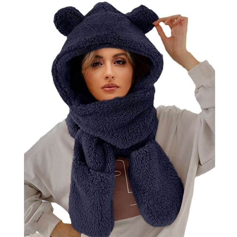 Ladies Cozy Beanie with Chic Scarf and Style