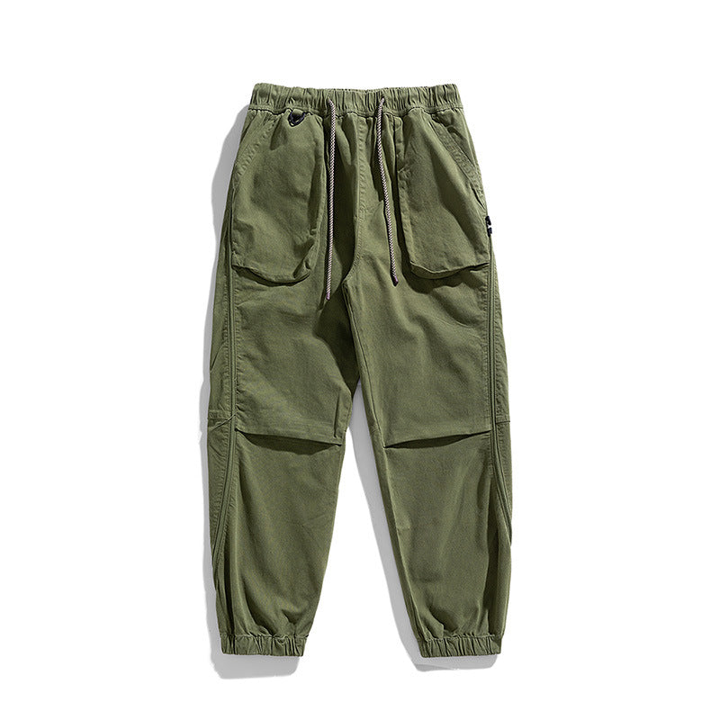 Casual cargo jogging pants for men with elastic waistband Lune London