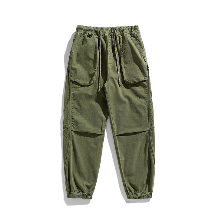 Casual cargo jogging pants for men with elastic waistband Lune London