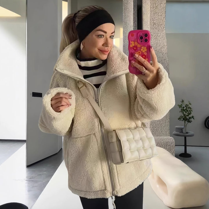 Ladies comfortable fleece jacket Amarae