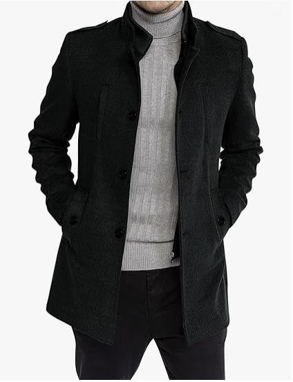 Fashionable leisure jacket for men with protective collar and practical side pockets Lune London