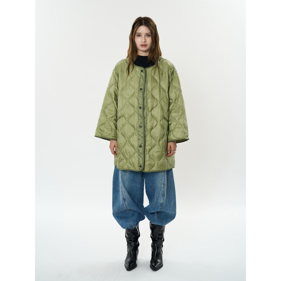 Women’s Long Parka Coat with Removable Teddy Collar and Quilted Inner Jacket Amarae