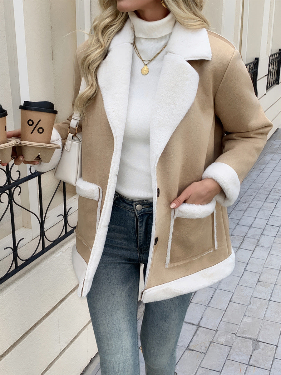 Fashionable and comfortable women's jacket with teddy lining Lune London