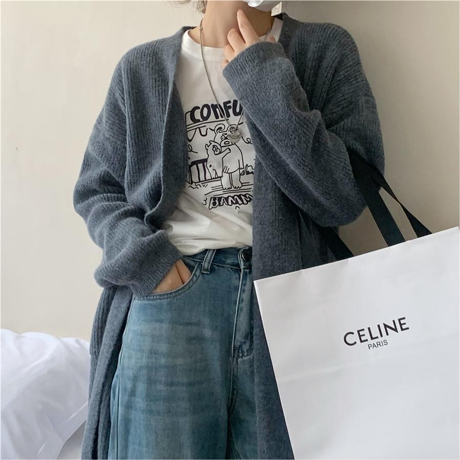 Cardigan en tricot épais pour femmes avec poches et coupe tendance Chic & Stil