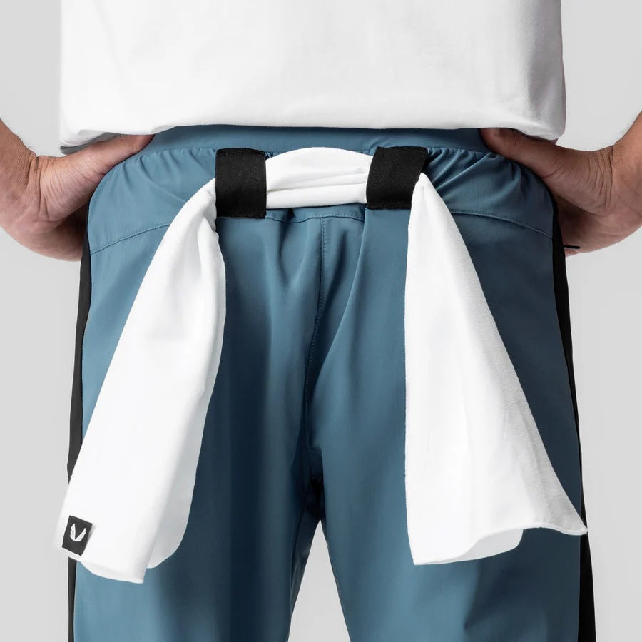 Men's athletic training pants with chic side contrast panels
