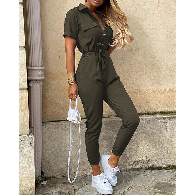 Women's elegant jumpsuit with tailored fit and practical pockets Lune London