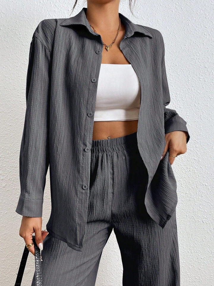 Ladies Lightweight and Airy Two-Piece Set with Structured Design Lune London