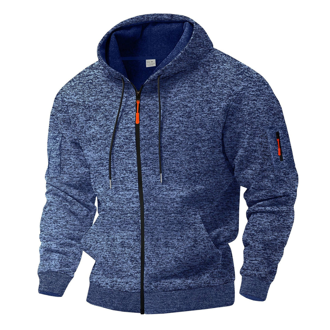 Lune London | Men's sporty hoodie with breathable structure and contrasting zipper details
