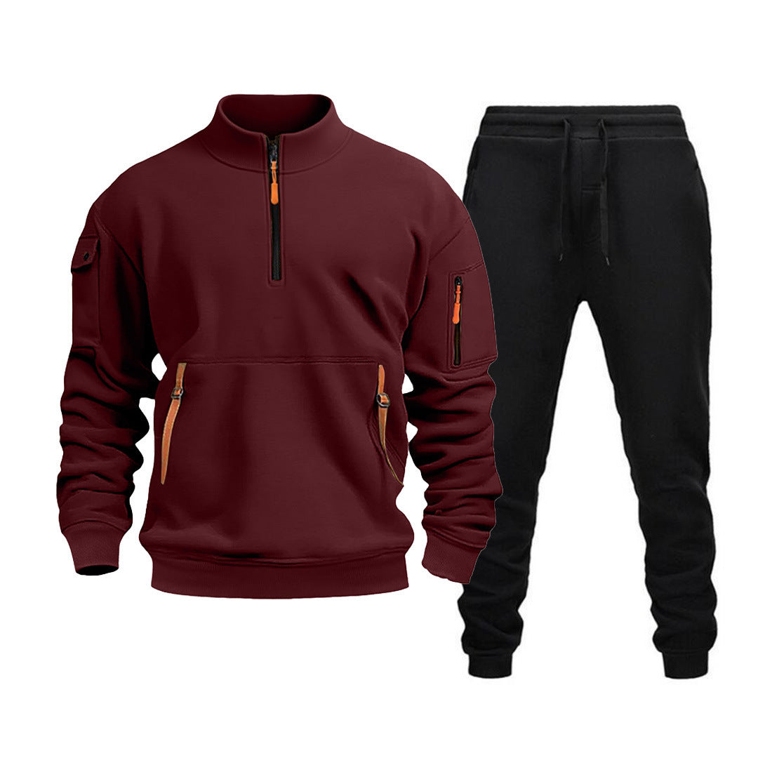 Men's modern sports suit with functional pockets and zipped details Lune London