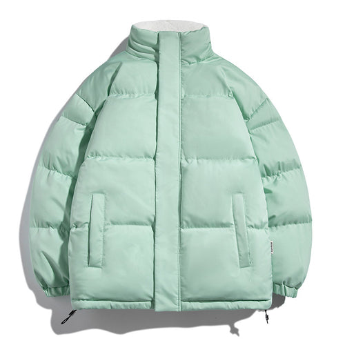 Ladies warming down coat with high collar and side pockets Amarae