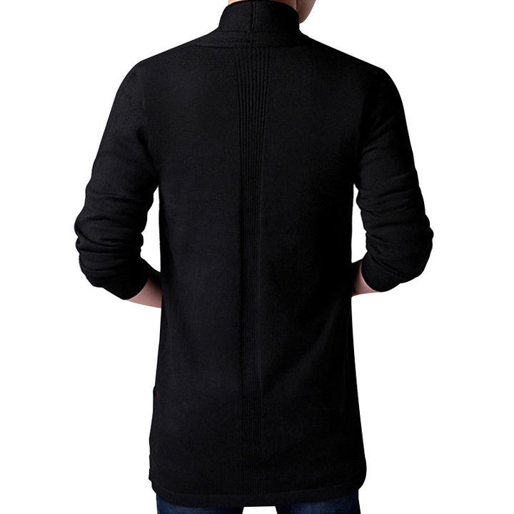 Men's knitted jacket with open cut and practical pockets Lune London