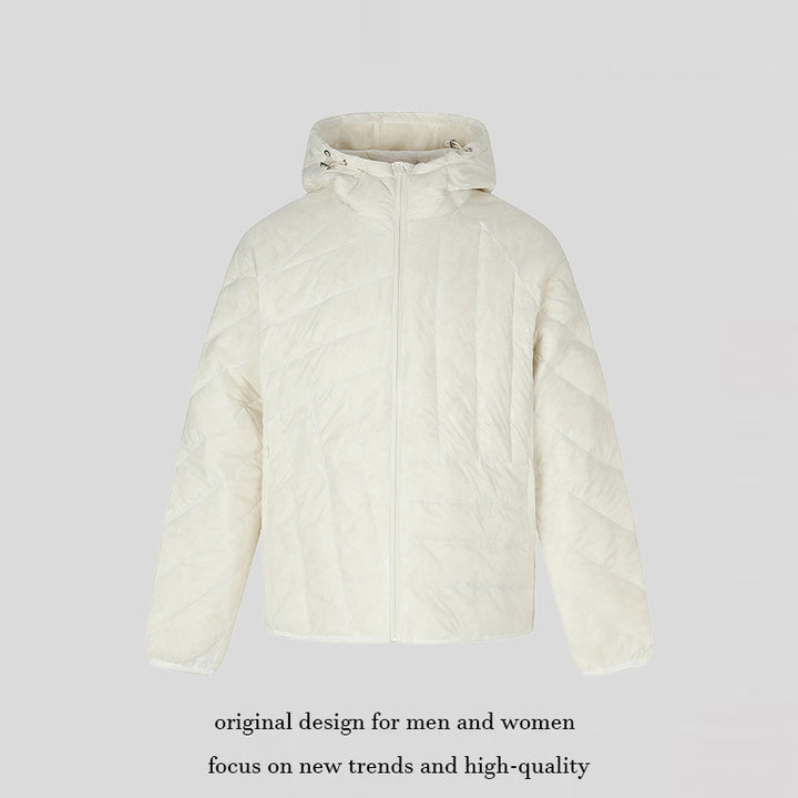 Women’s Padded Oversize Quilted Jacket with Hood and Noise-Reducing Microfiber Outer Material Amarae