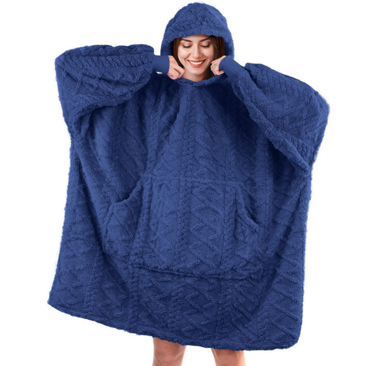 Women's plush hoodie with practical pockets Lune London