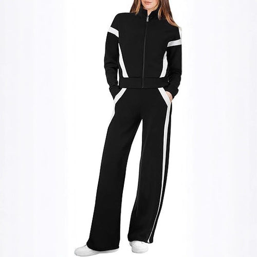 Dames Ensemble de loisir sportif avec motif à rayures à la mode Amarae