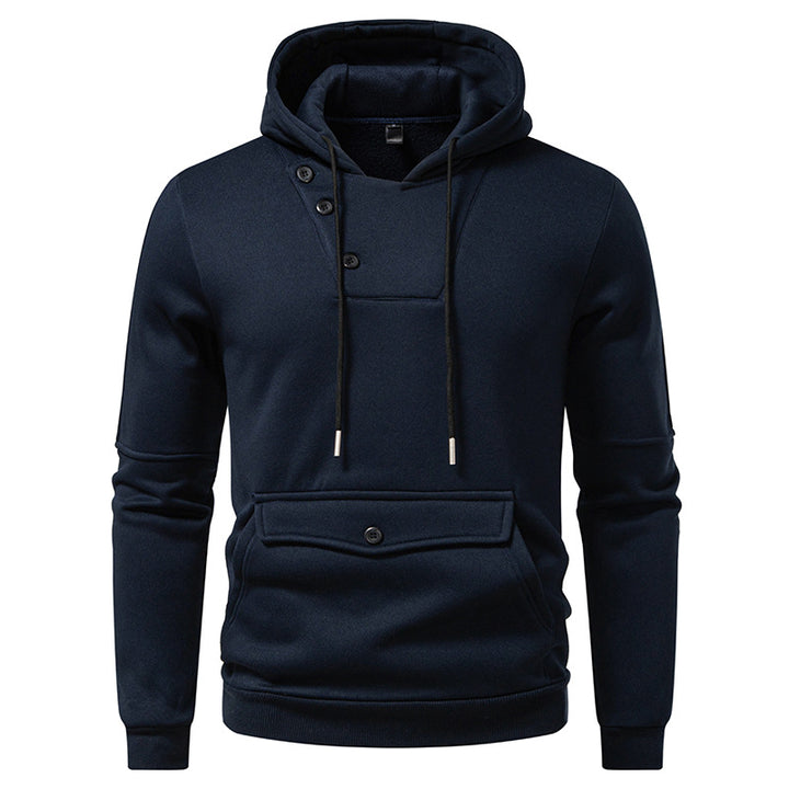 Men Stylish Hooded Sweatshirts with Chic and Stylish Button Details