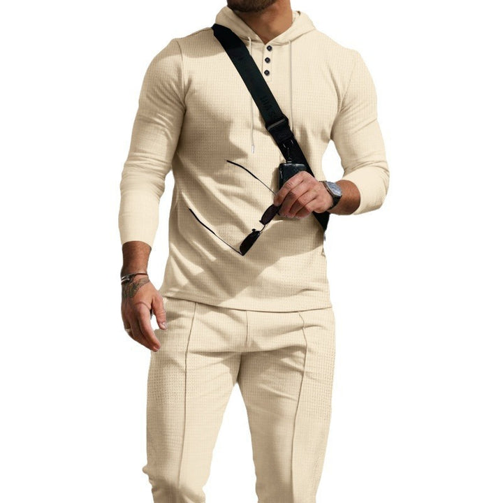Men's trendy zip hoodie with textured surface Lune London