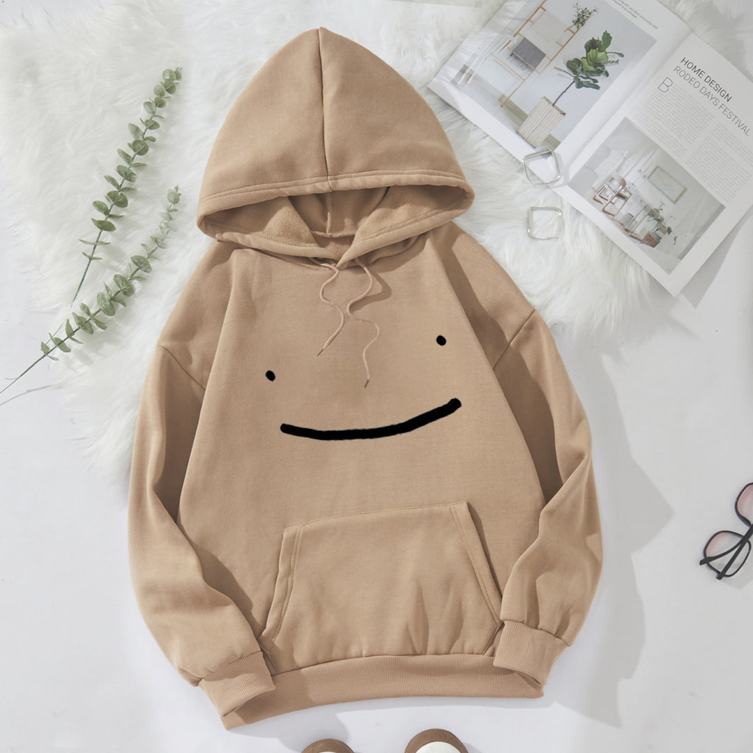 Women's hoodie with casual smiley design Chic & Stil