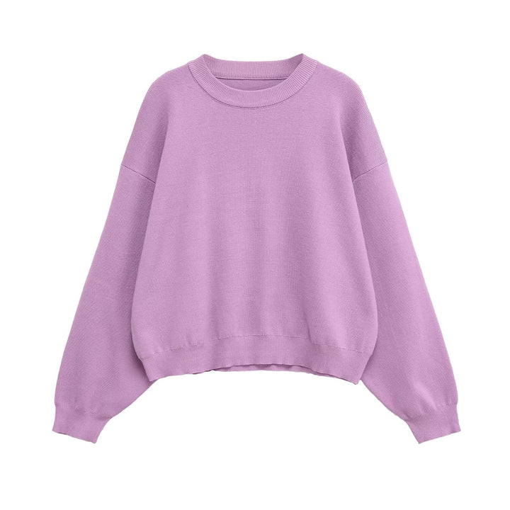 Ladies oversized casual pullover in soft sweat fabric Lune London