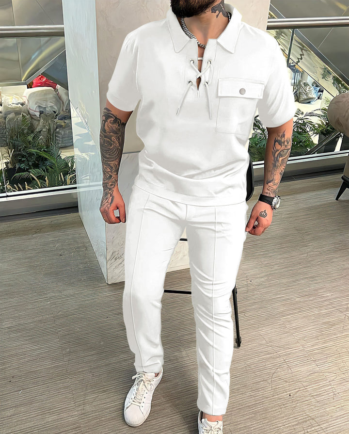 Stylish men's outfit with drawstring details Amarae