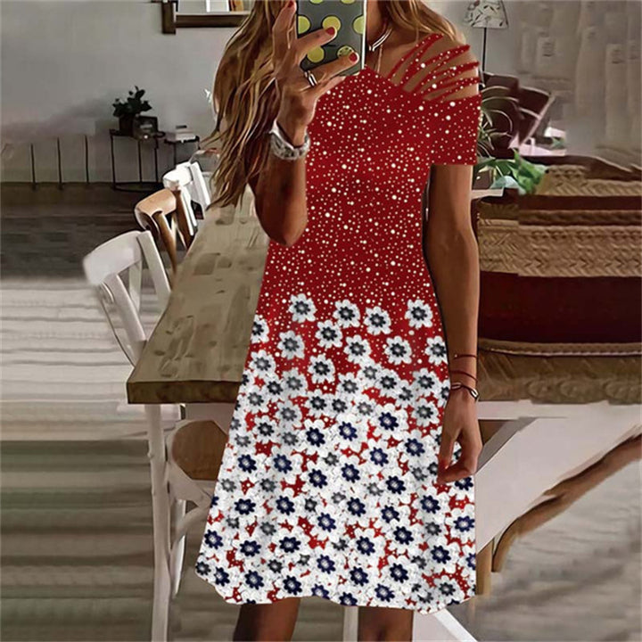 High-low floral dress Damen Lune London