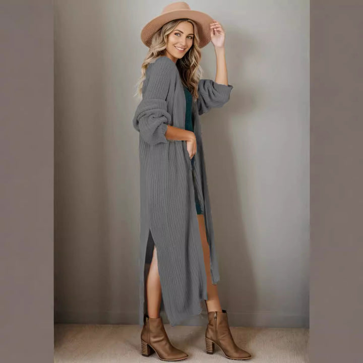 Knitted jacket for women with open design and casual fit Lune London
